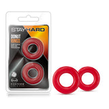 Stay Hard - Donut Rings - Red