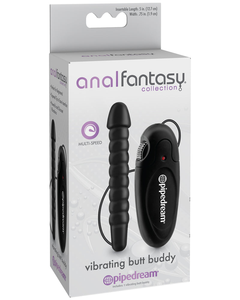 Anal Fantasy Collection Vibrating Butt Buddy - Black