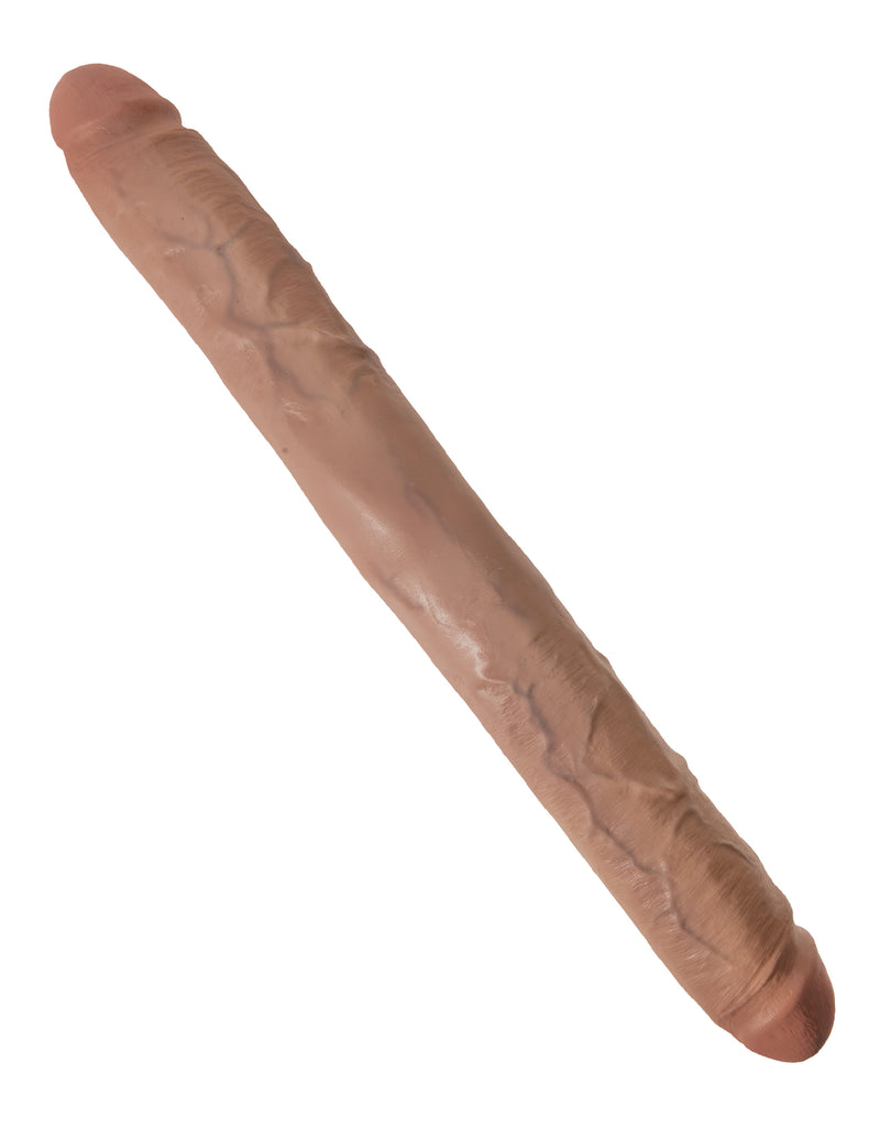 "King Cock 16 Inch Thick Double Dildo - Tan PD5518-22"