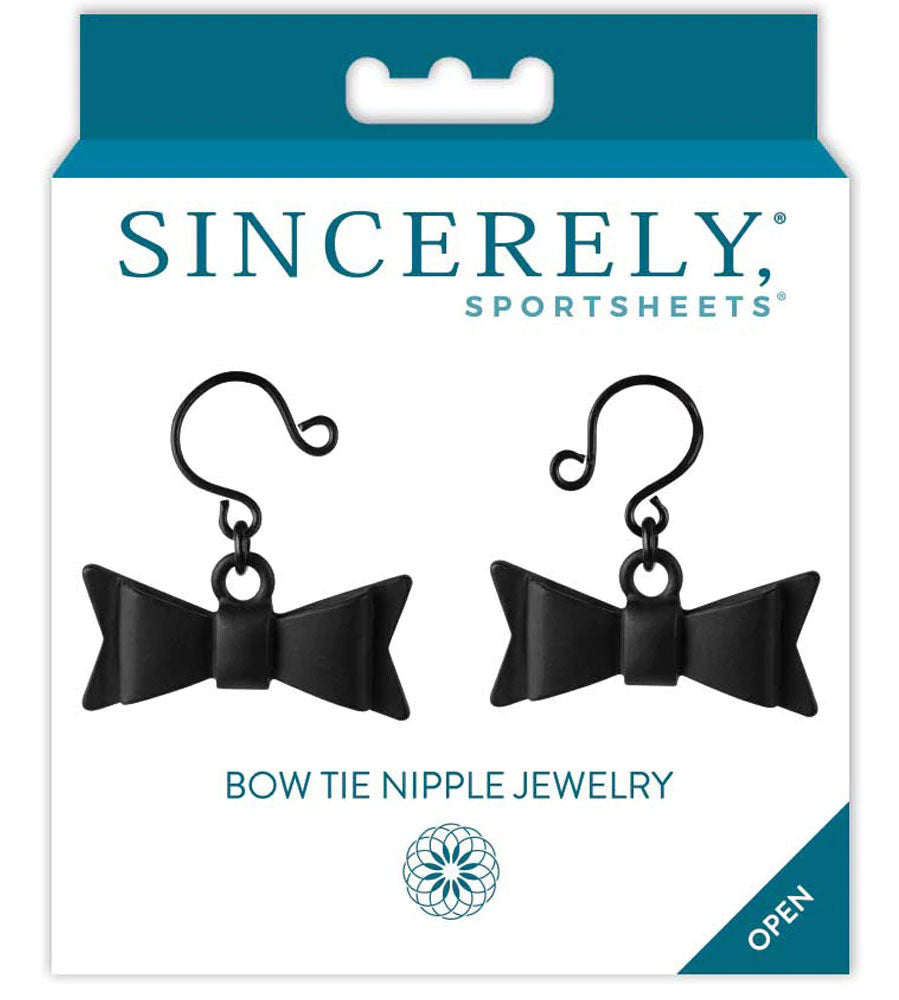 "Bow Tie Nipple Jewelry - Black SS520-29"