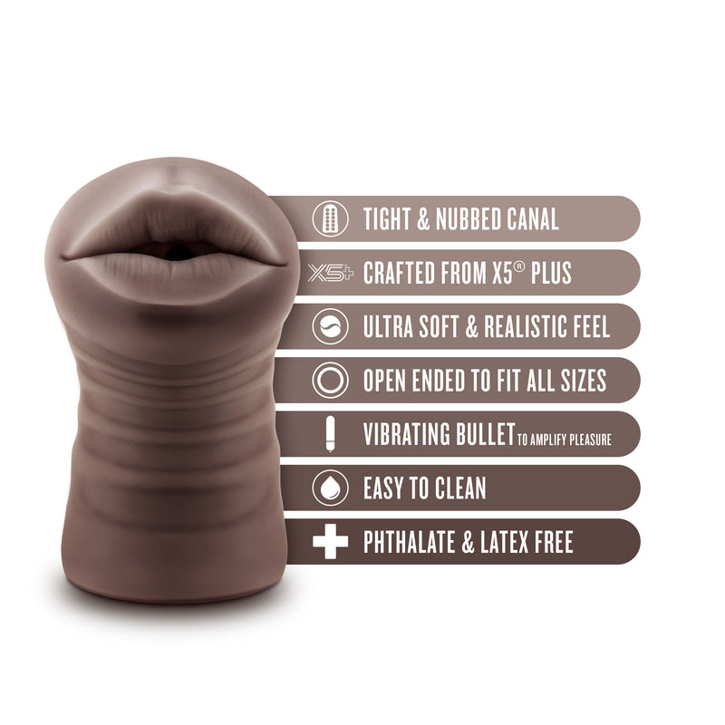 "Enlust - Krystal - Vibrating Stroker - Brown BL-73546"