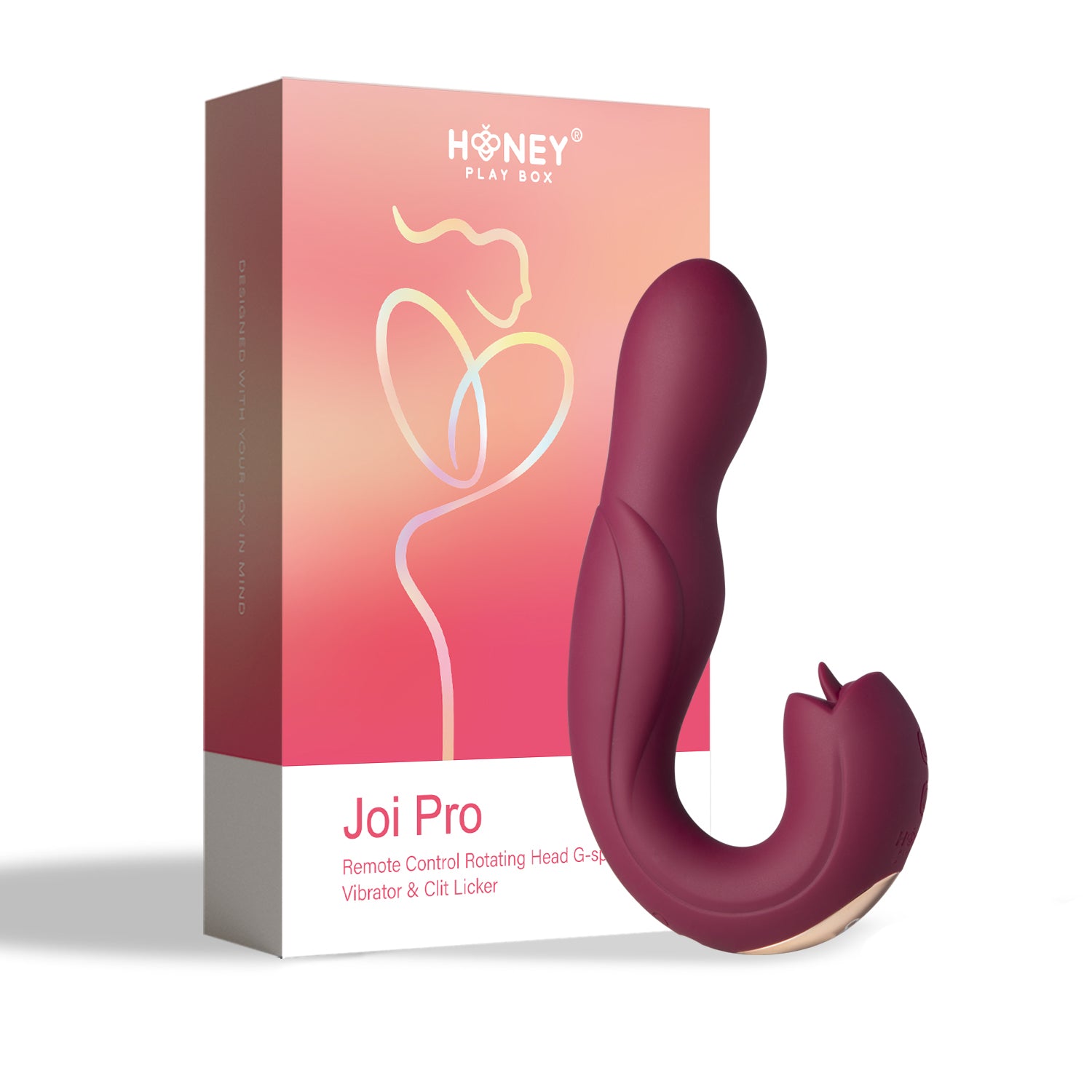 "Joi Pro - Remote Control G-Spot and Clit Stimulator - Maroon H-VS-22-884ORE"