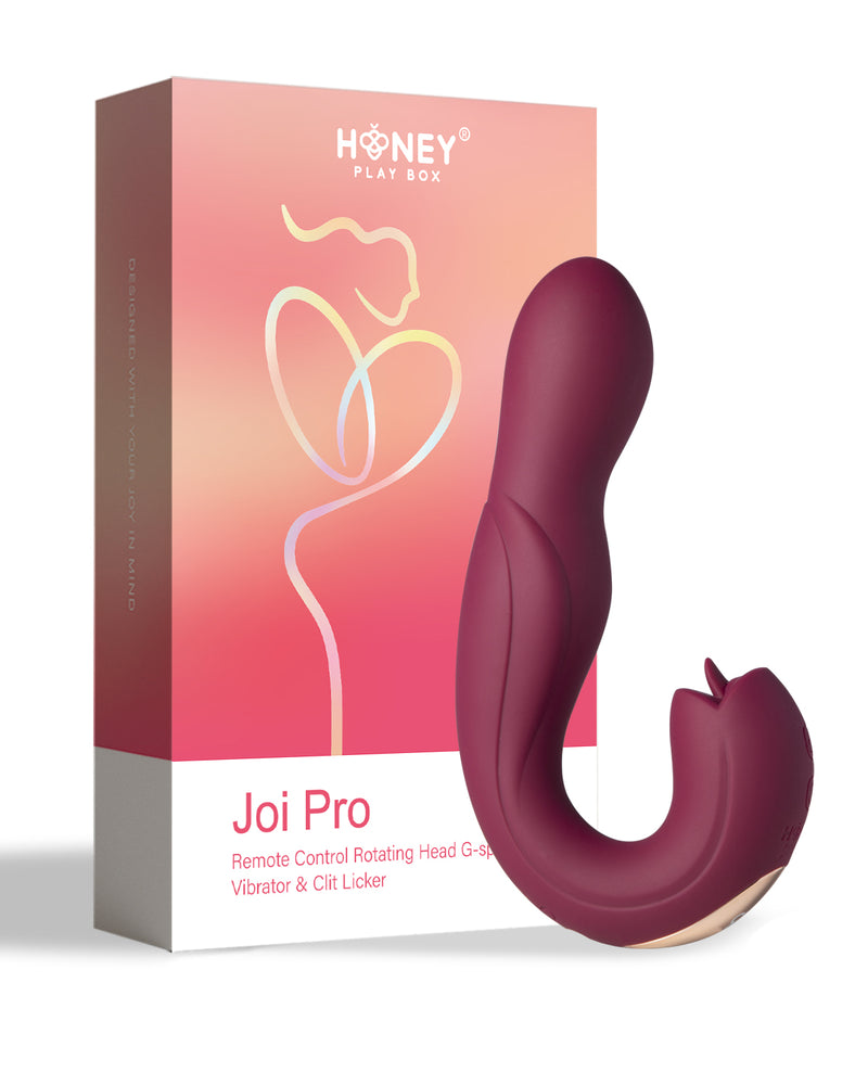 "Joi Pro - Remote Control G-Spot and Clit Stimulator - Maroon H-VS-22-884ORE"