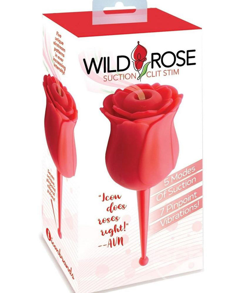 "Wild Rose Le Point Suction/stim - Red IC1705"