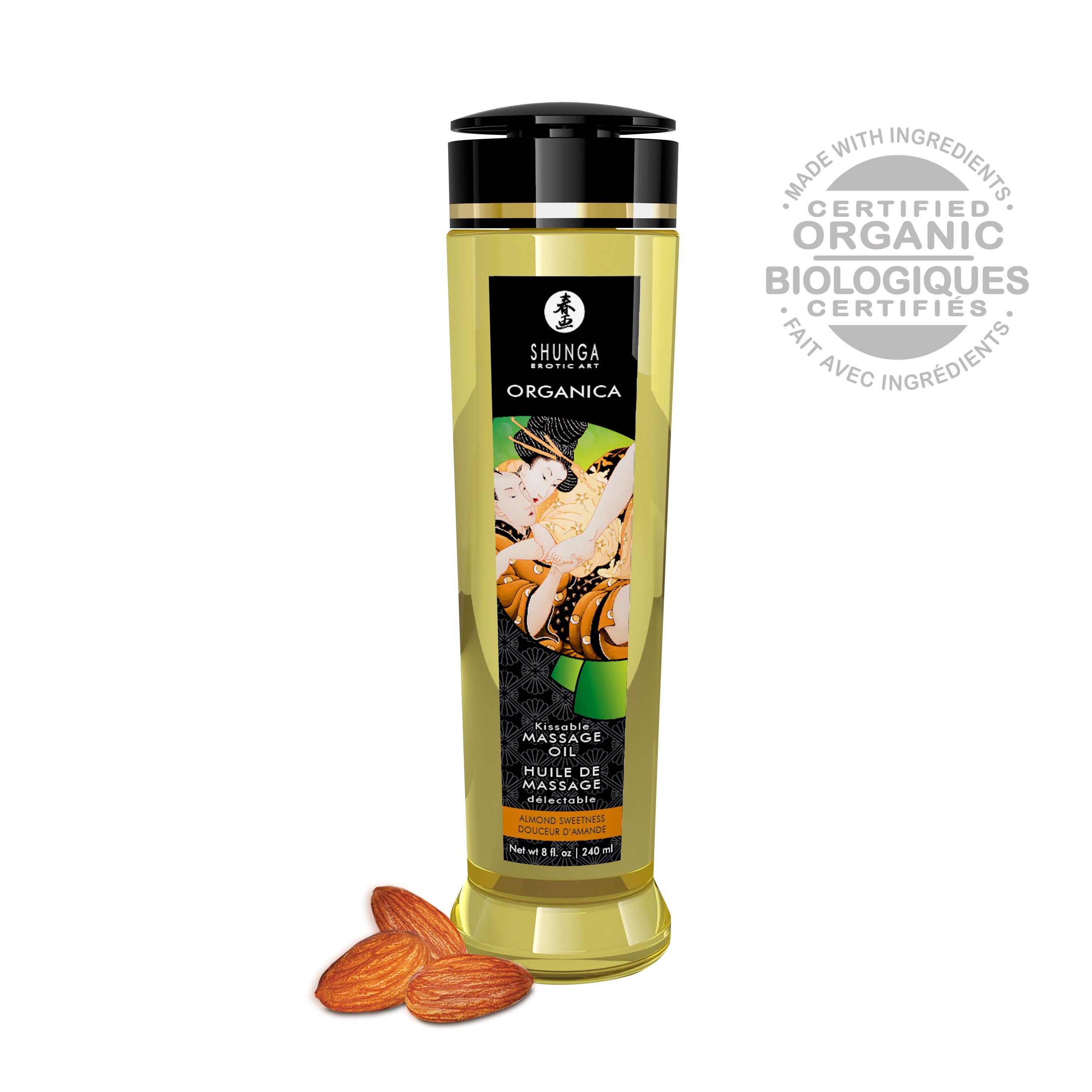 "Organica Massage Oils - Almond Sweetness - 8 Fl. Oz. SHU1312"