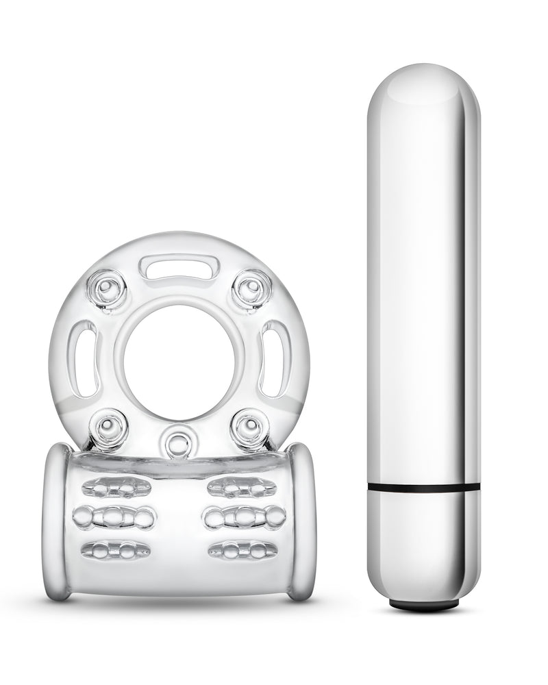 Stay Hard 10 Function Vibrating Bull Ring - Clear