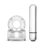 Stay Hard 10 Function Vibrating Bull Ring - Clear