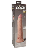 King Cock Elite 9 Inch Silicone Dual Density Cock - Light