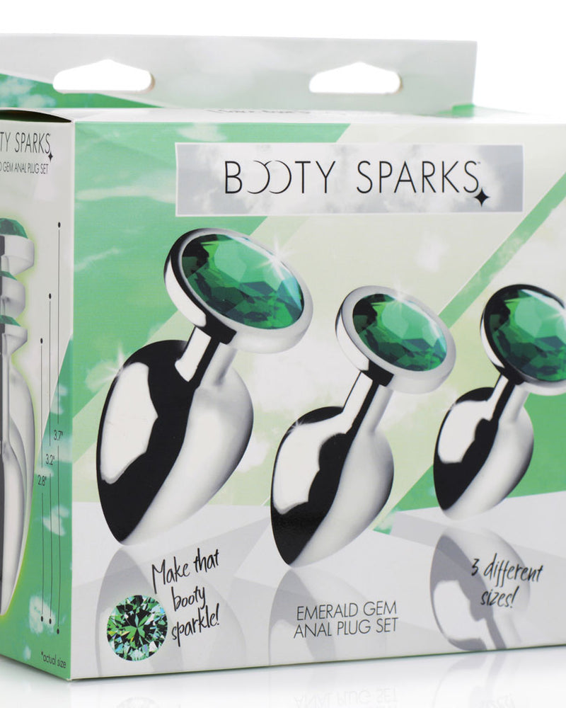 Emerald Gem Anal Plug Set