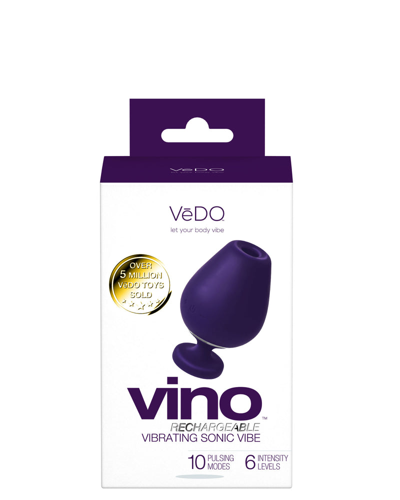 "Vino Rechargeable Vibrating Sonic Vibe - Purple VI-F1713"