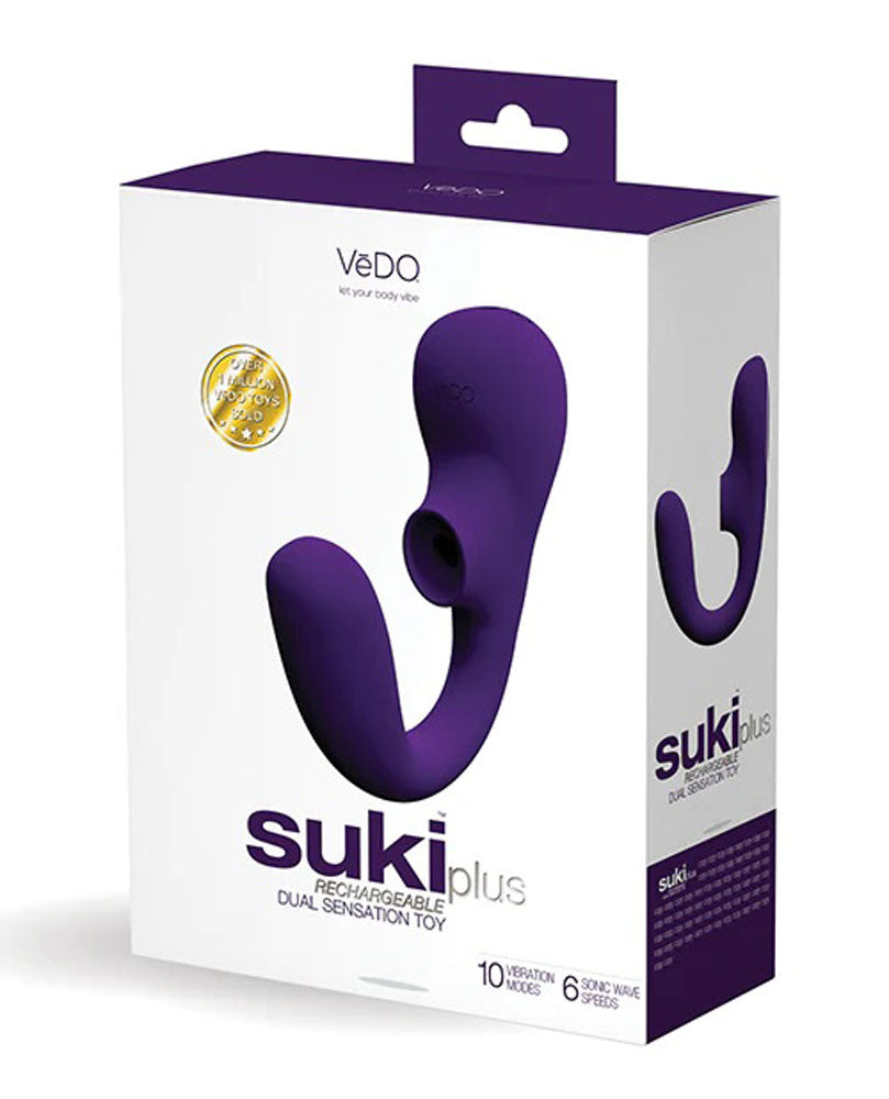 Suki Plus Rechargeable Dual Sonic Vibe - Deep Purple