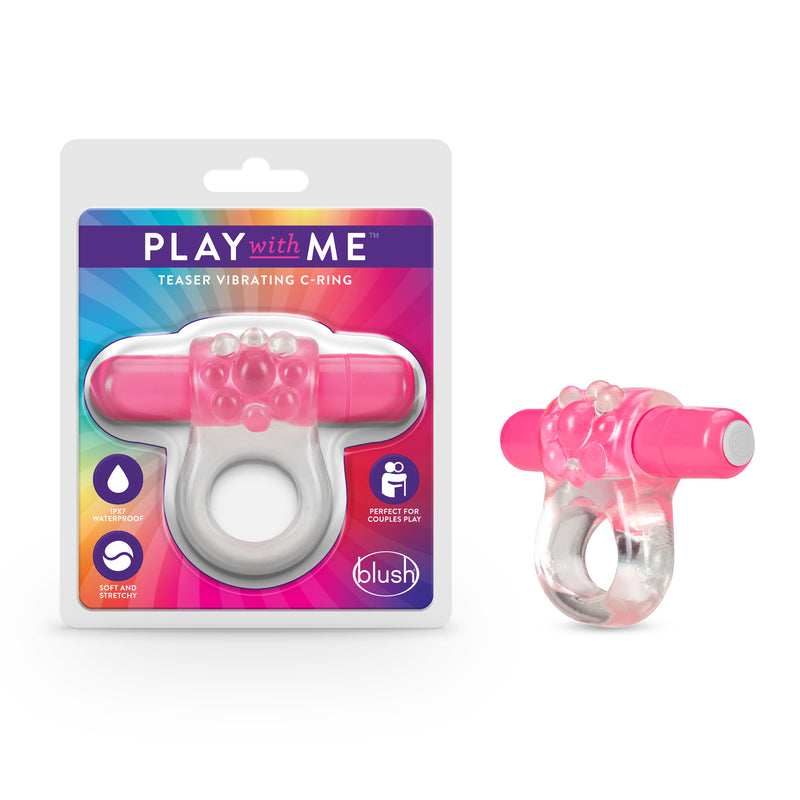 Play With Me – Teaser Vibrating C-Ring – Pink