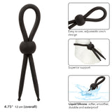 Alpha Liquid Silicone Lasso - Black