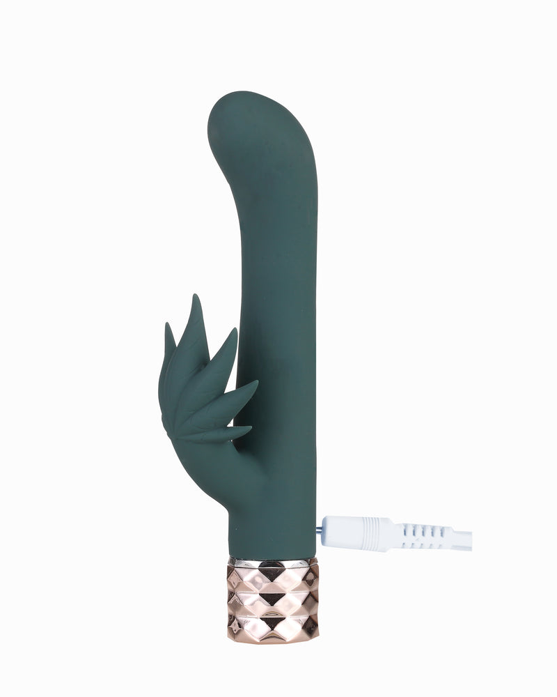 Kusha 420 Series Crystal Gems G-Spot Vibrator - Green