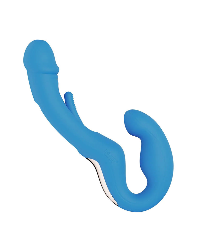 Harmony Duo App-Controlled Strapless Strap-on - Blue