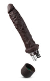 Dr. Skin Silicone - Dr. Richard - 9 Inch Vibrating Dildo - Brown