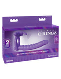 Fantasy C-Ringz Silicone Double Penetrator Rabbit - Purple