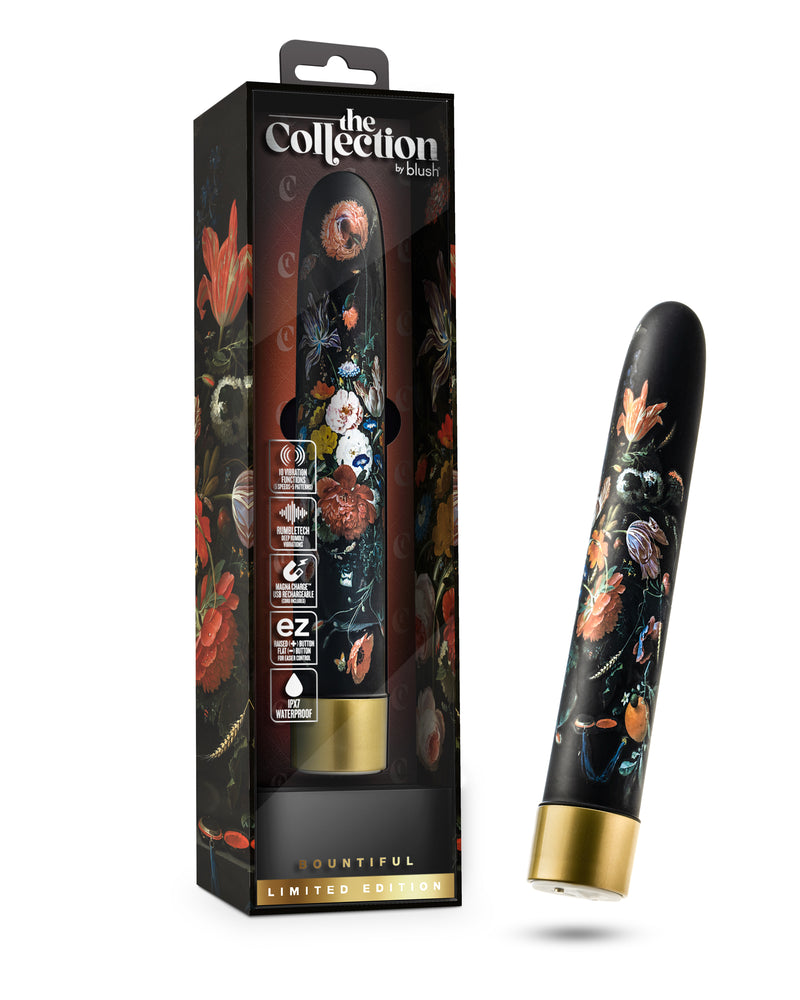 "The Collection - Bountiful - 7 Inch Rechargeable Vibe - Flora BL-14919"