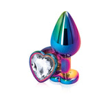 Rear Assets - Multicolor Heart - Medium - Clear