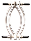 Pussy Tugger Adjustable Pussy Clamp With Leash - Silver