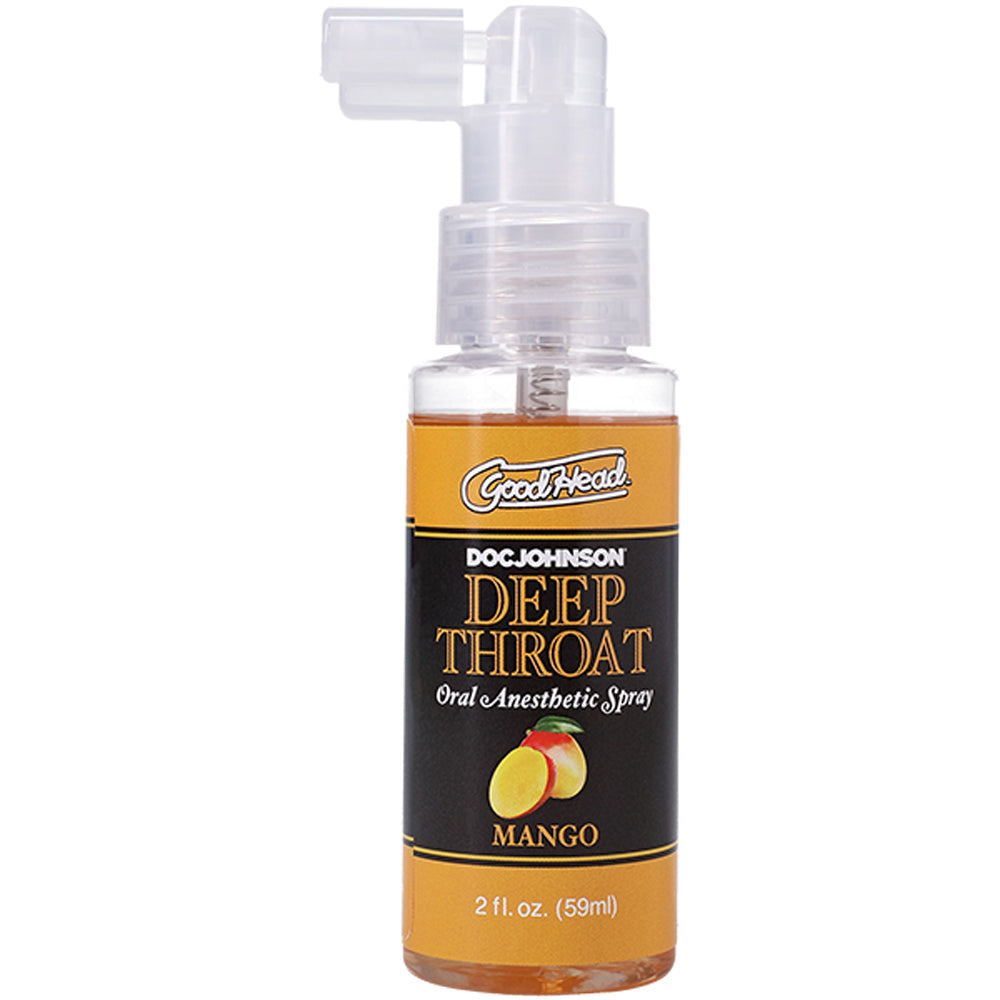 "Goodhead Deep Throat Spray Mango 2 Fl Oz DJ1360-45-BX"