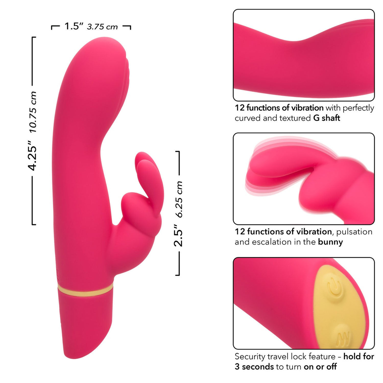 "Love Bunny Vibrating G Bunny - Pink SE0619503"