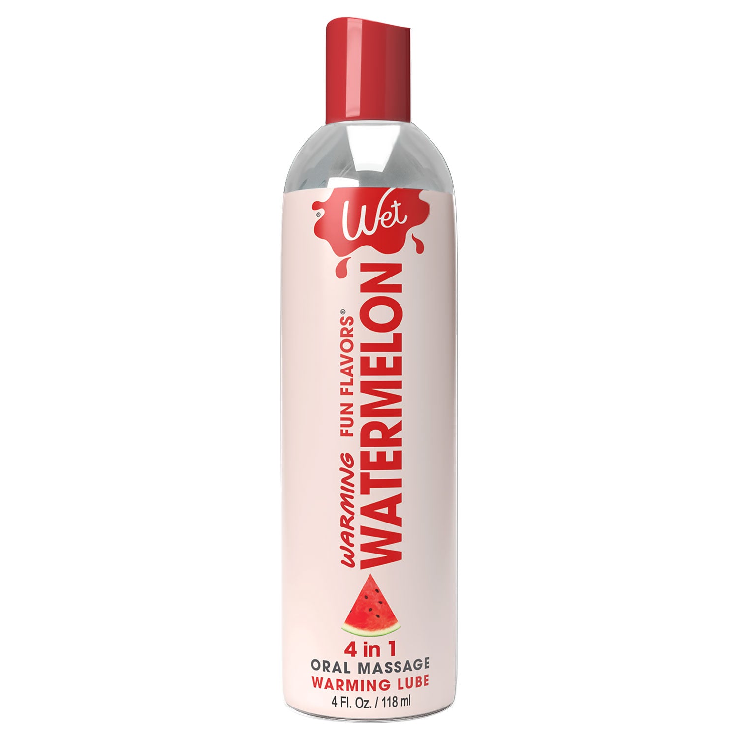 Wet Warming Fun Flavors - Watermelon - 4 in 1 Lubricant 4 Oz