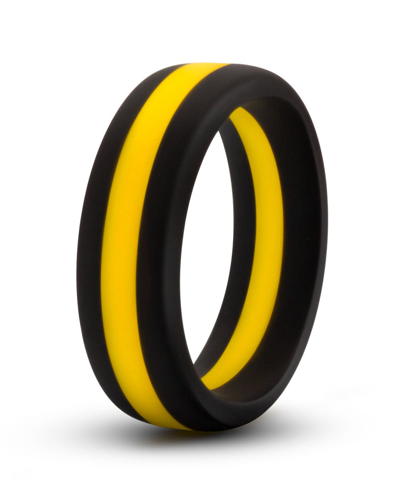 "Performance - Silicone Go Pro Cock Ring - Black/gold/black BL-91112"