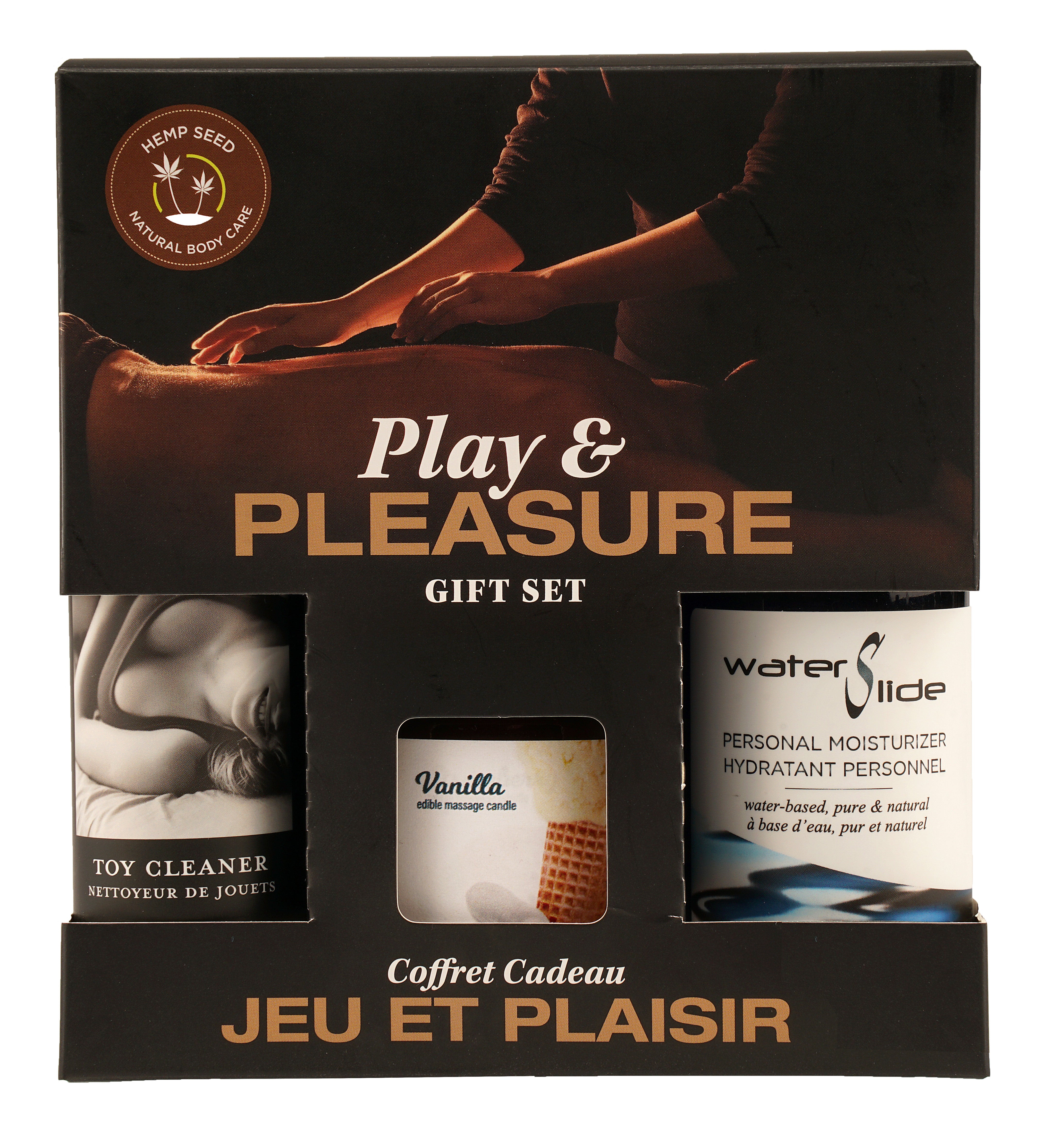 "Hemp Seed by Night Play and Pleasure Gift Set - Vanilla EB-HSBN002"