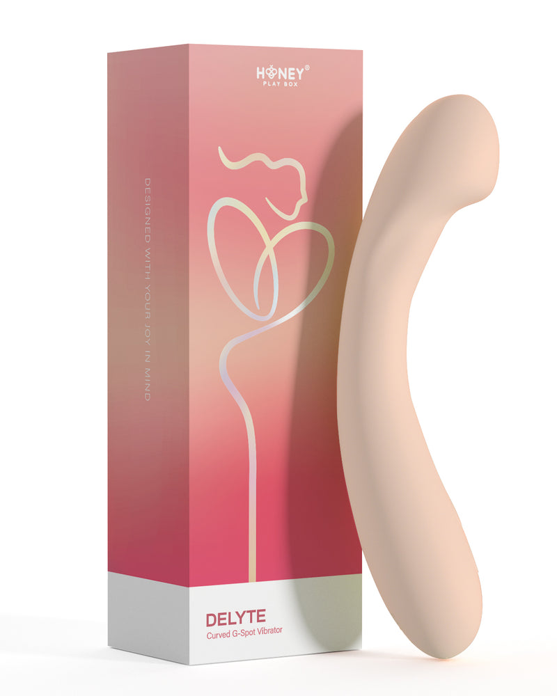 "Delyte - Curved G-Spot Vibrator - Flesh H-VS-22-968PI"