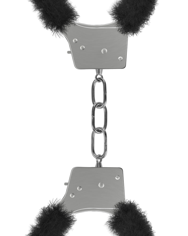 "Beginner's Furry Handcuffs - Black OU-OU002BLK"