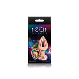 "Rear Assets - Rose Gold Heart - Medium - Rainbow NSN0963-29"