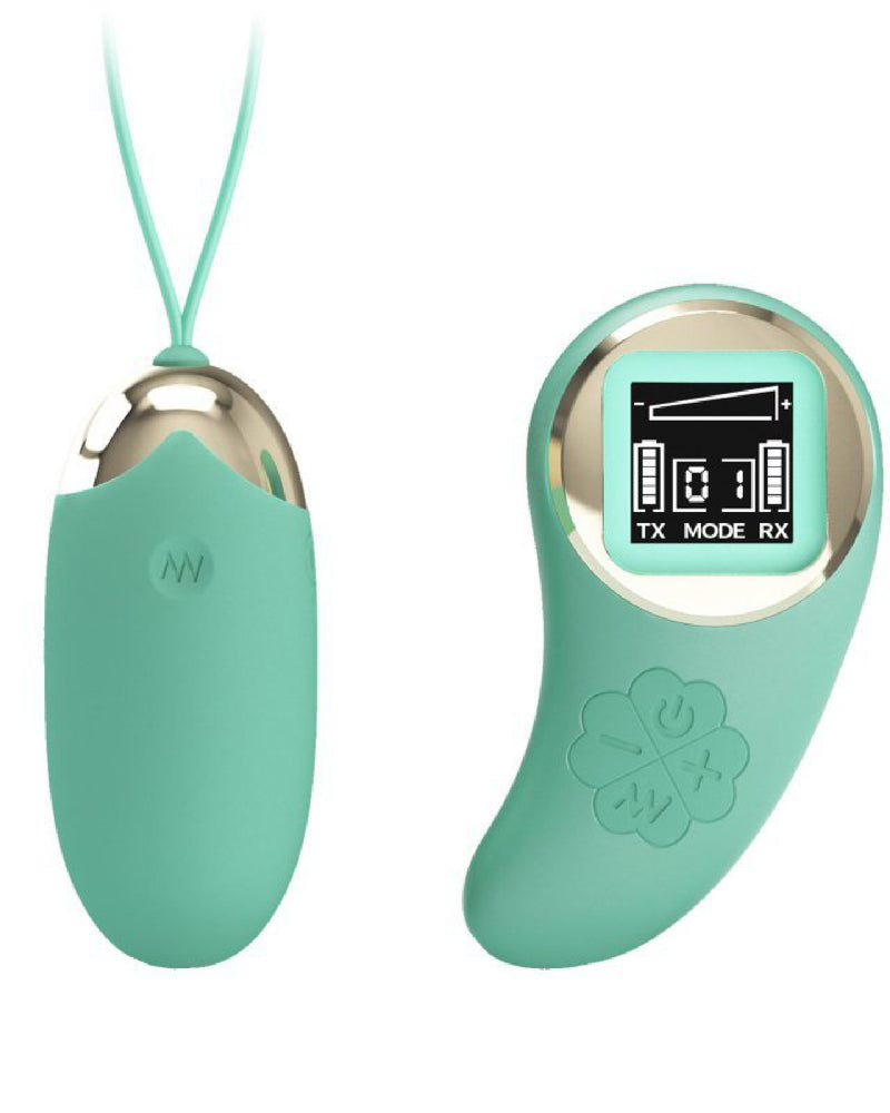 Mina Vibrating Remote Control Egg - Turquoise