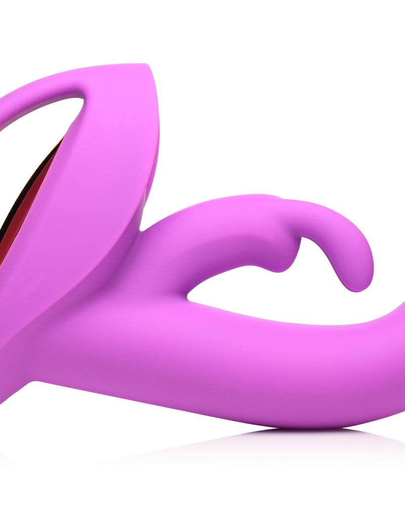 10x Come Hither Rocket Silicone Vibrator - Purple