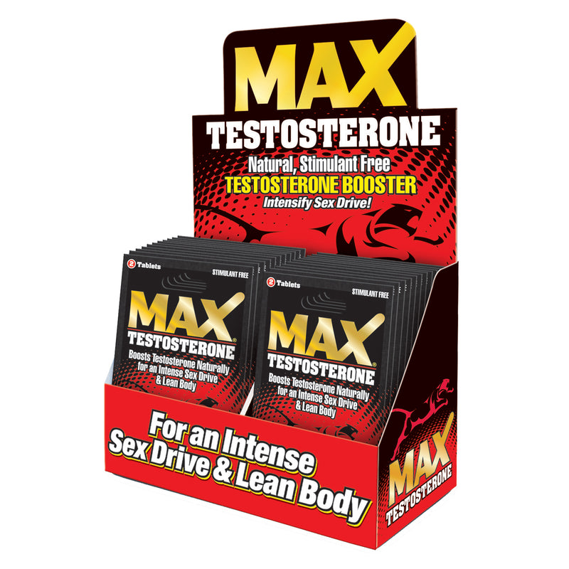 "Max Testosterone - 24 Count Display - 2 Count Packets MD-MT24"