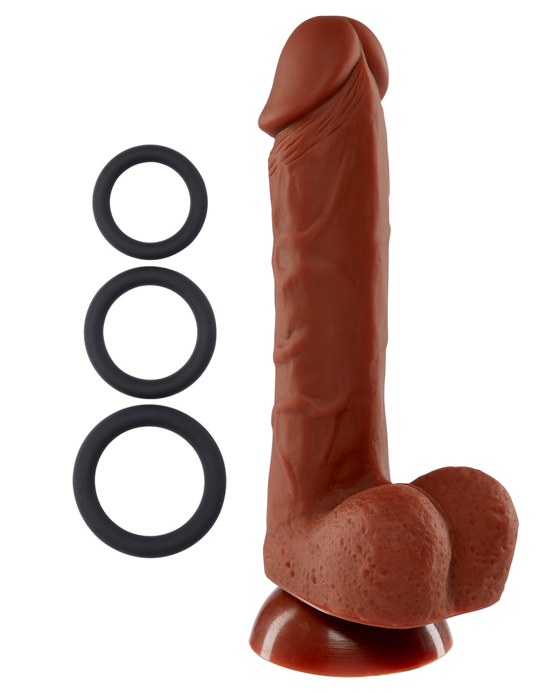 "7 Inch Silicone Pro Odorless Dong - Brown WTC85912"