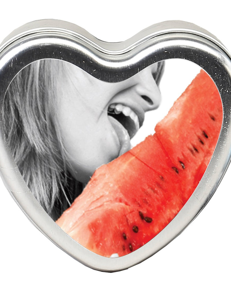 "Edible Heart Candle - Watermelon - 4 Oz. EB-HSCK004"