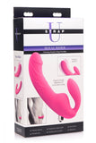 Royal Rider Vibrating Strapless Strap- on Dildo - Pink