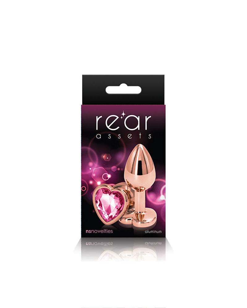 "Rear Assets - Rose Gold Heart - Small - Pink NSN0963-14"