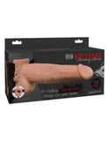 "Fetish Fantasy Series 9 Inch Hollow Squirting Strap-on With Balls - Flesh PD3398-21"