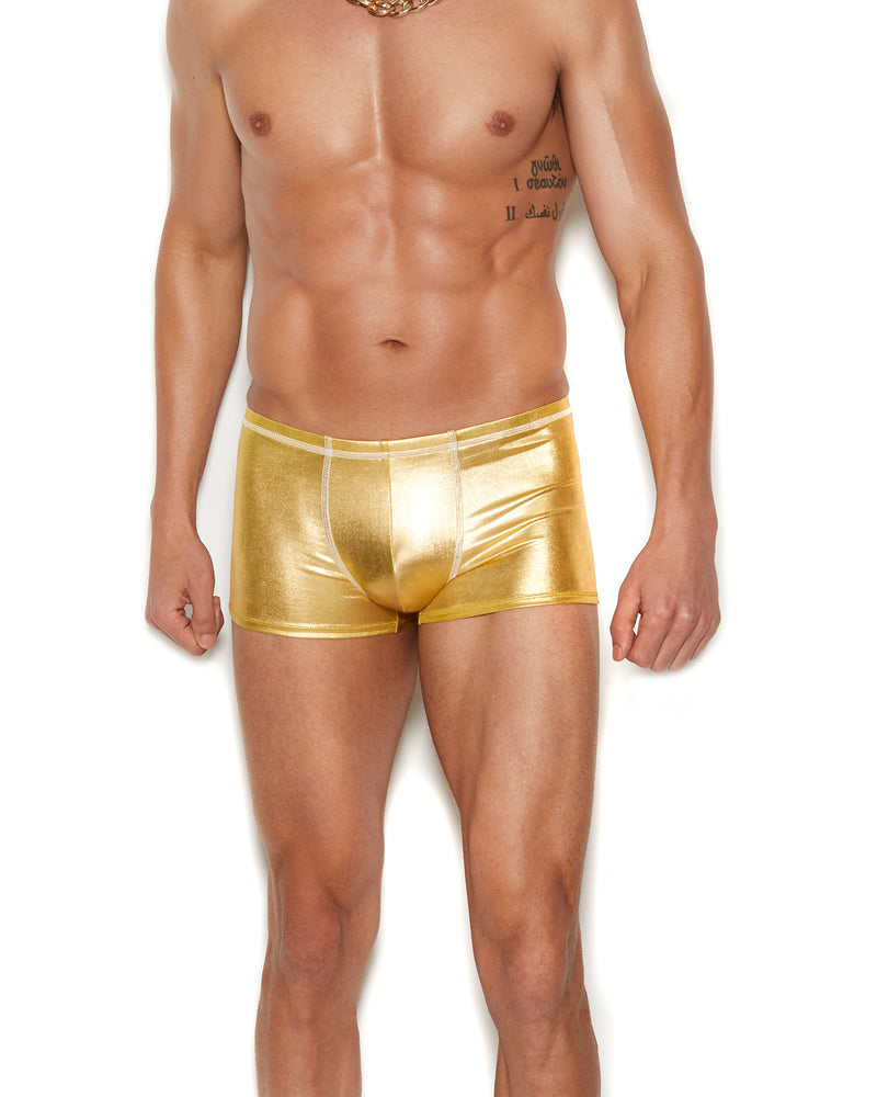 Men's Gold Lame Boxer Brief - Small/medium - Gold