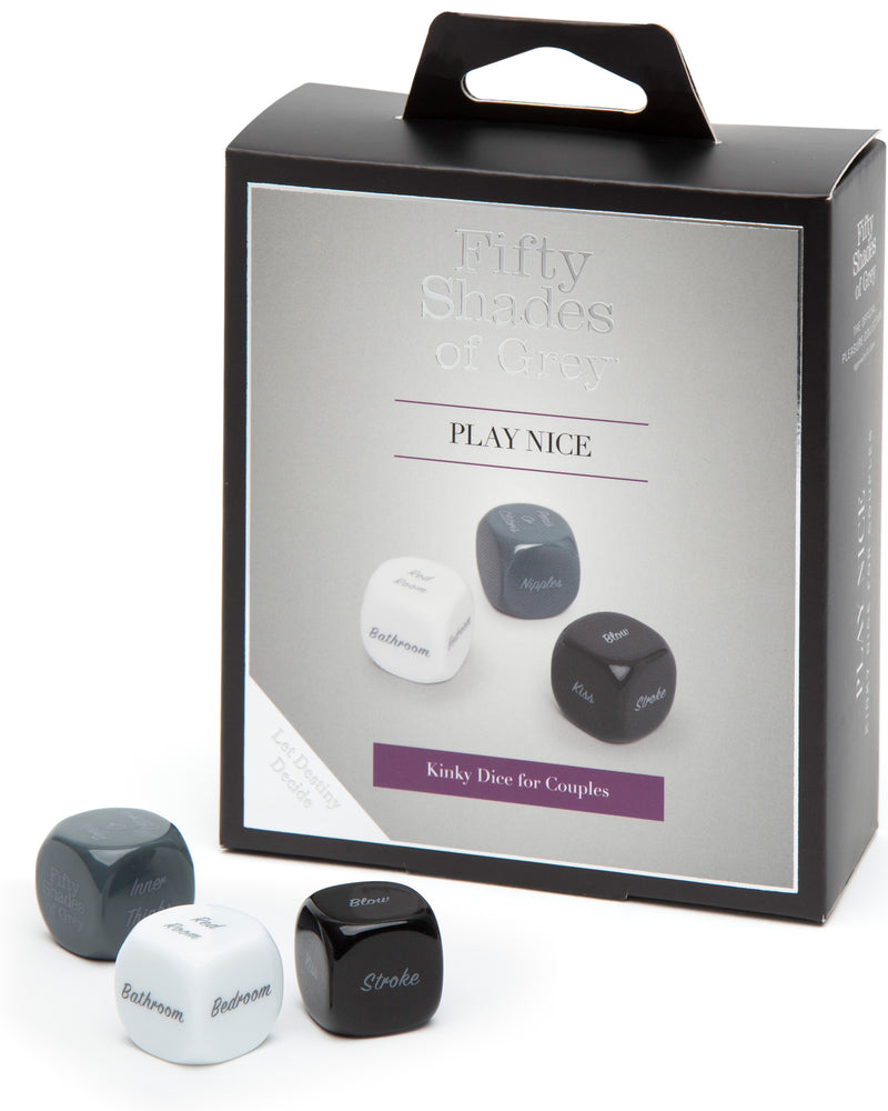 "Fifty Shades of Grey Play Nice Kinky Dice for Couples LHR-80168"