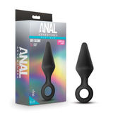 Anal Adventures Platinum - Silicone Loop Plug - Large - Black