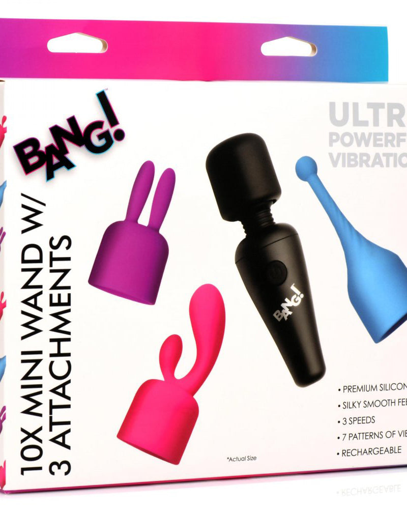 Bang - 10x Mini Wand With 3 Attachments