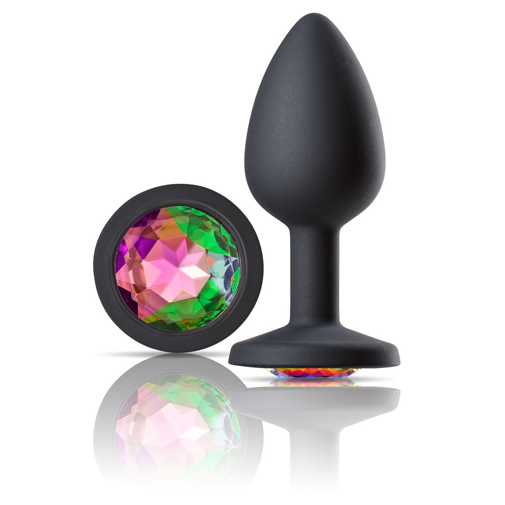 Cloud 9 Novelties Gems Jeweled Silicone Anal Plug - Small