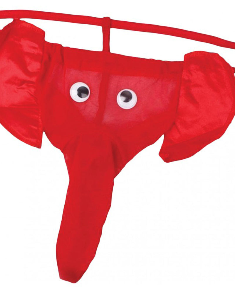 "Elephant Thong - Red - One Size HTP3661"