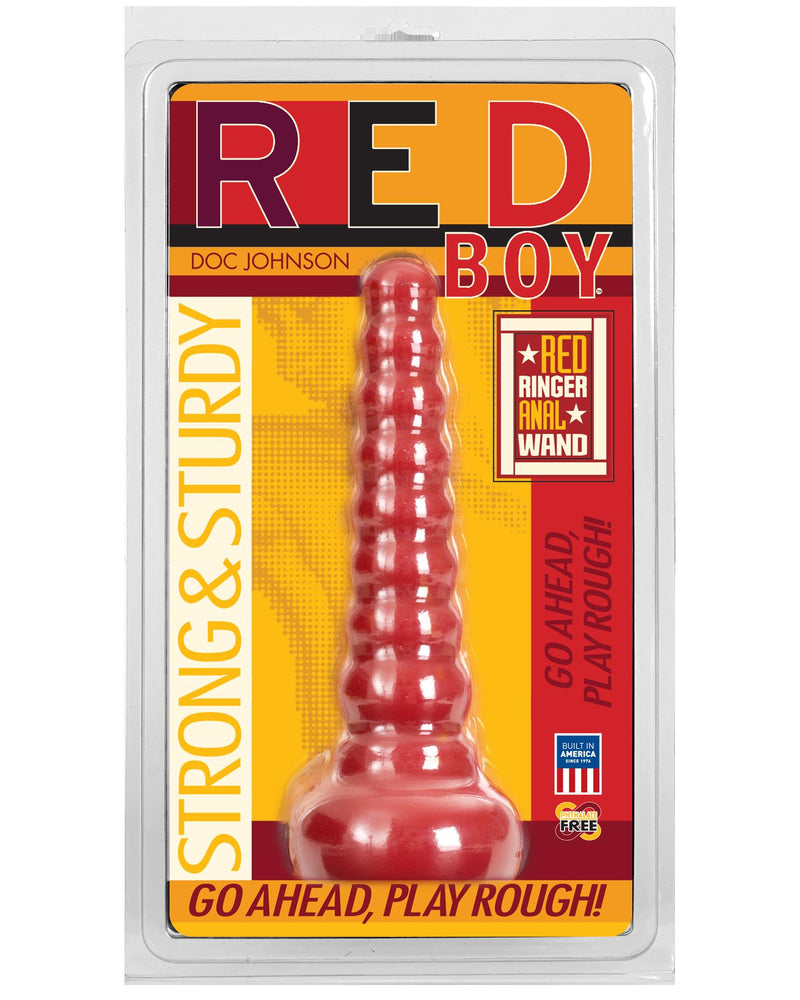 Red Boy - Red Ringer Anal Wand - Red