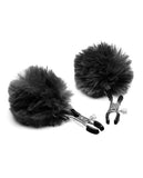 Pom Pom Nipple Clamps - Black