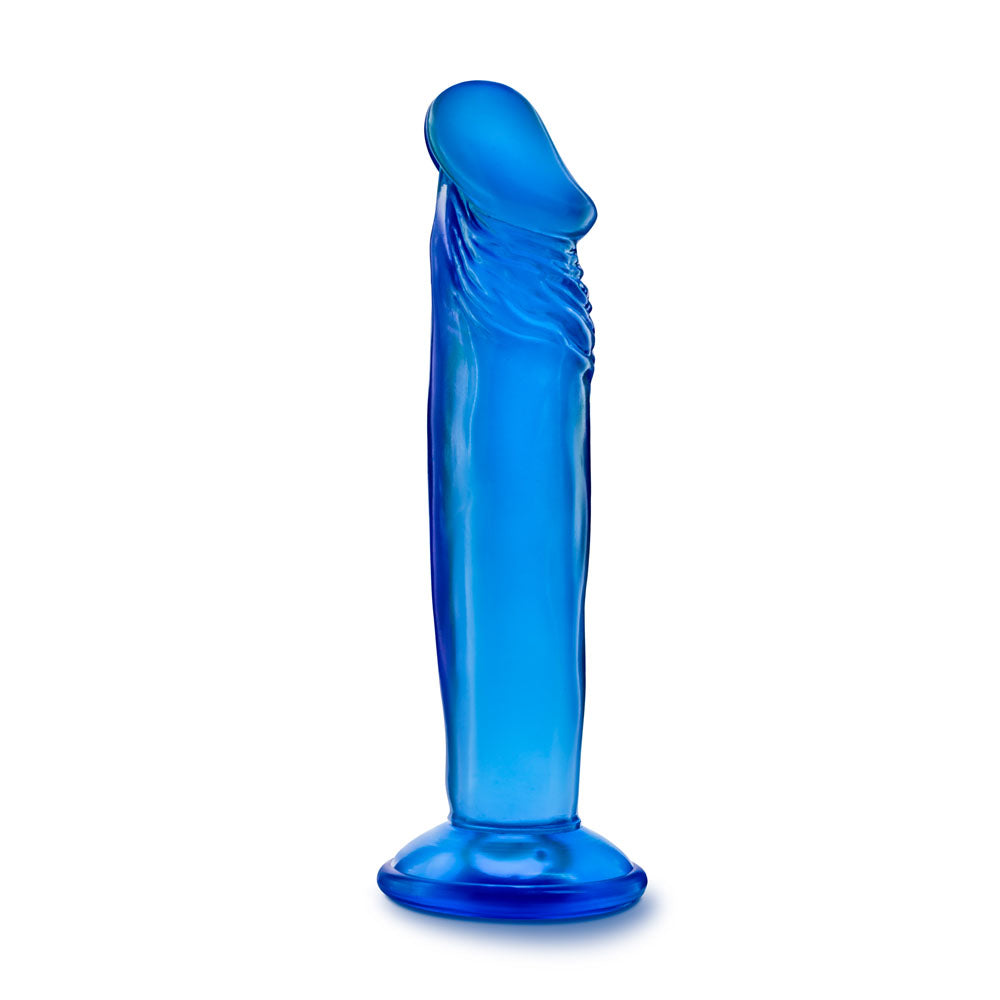 "B Yours - Sweet n' Small 6 Inch Dildo With Suction Cup - Blue BL-14622"