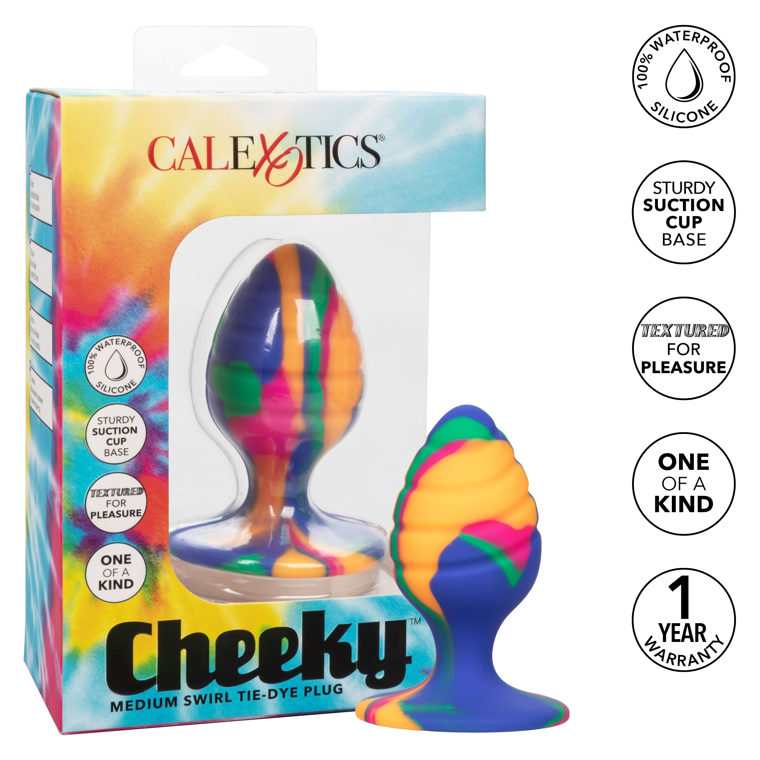 "Cheeky Medium Swirl Tie-Dye Plug SE0439103"